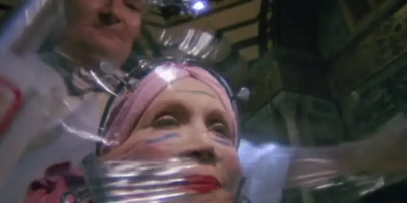 A scene in Brazil showing a woman being suffocated in polyethylene