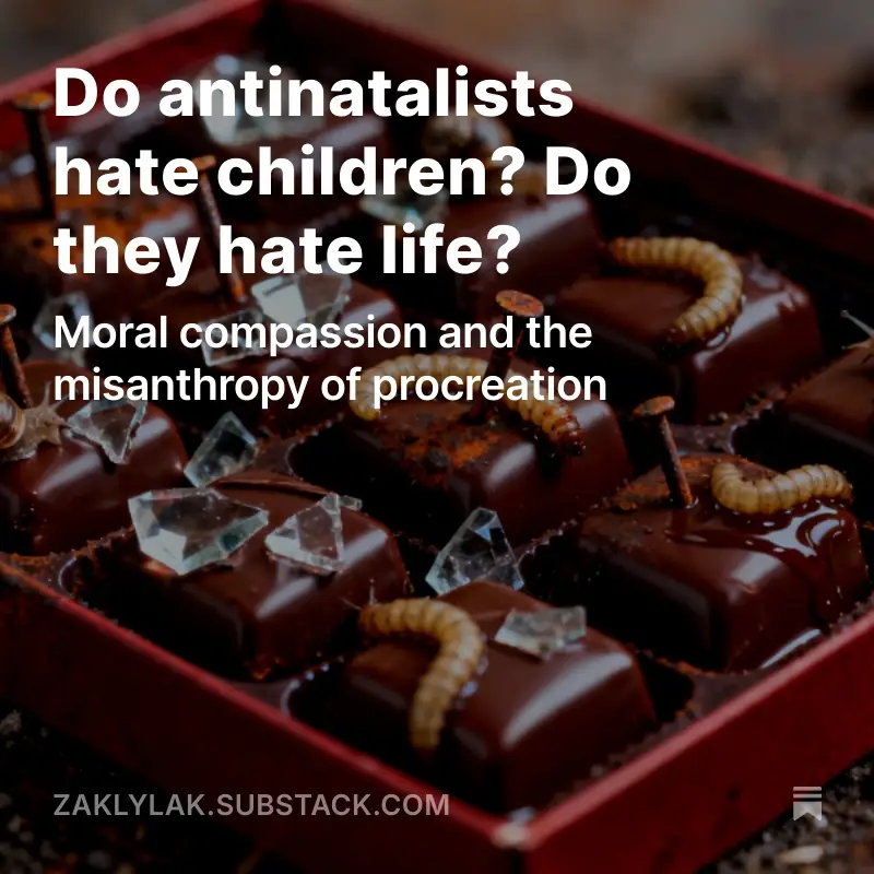 A box of chocolates interlaced with nails and broken glass, maggots and snails slither over the top. The article title is overlain.